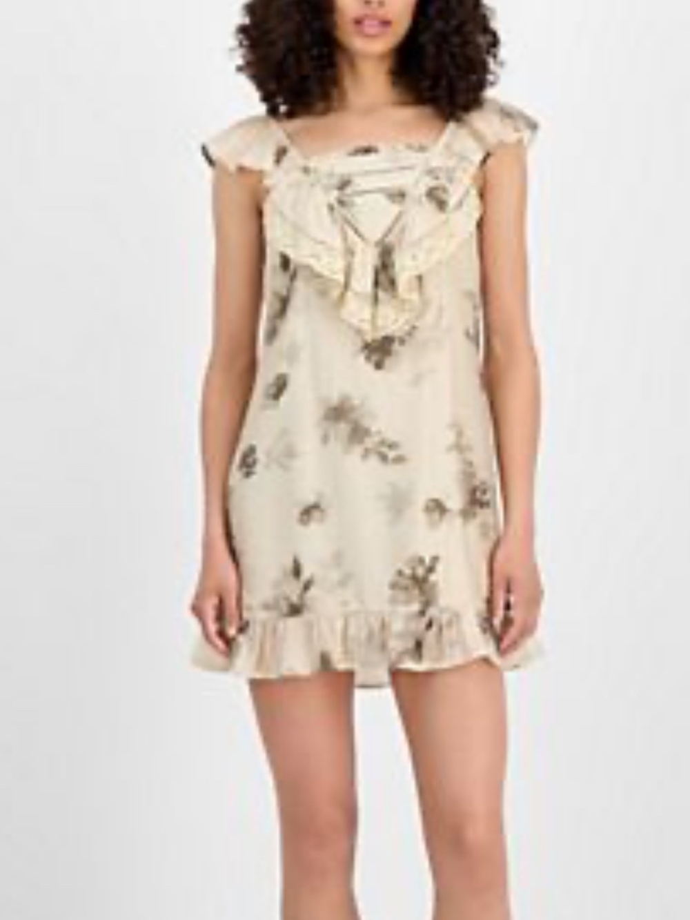 And Now This ruffled mini